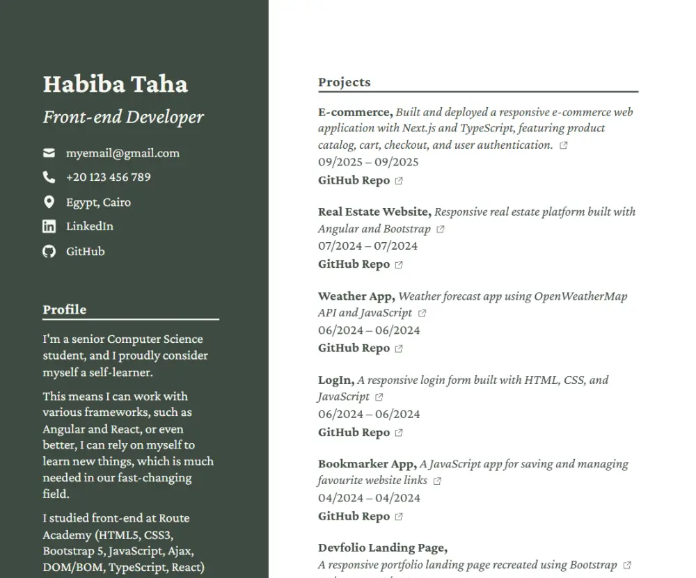 إنشاء سيرة ذاتية احترافية CV تتناسب مع نظام ATS