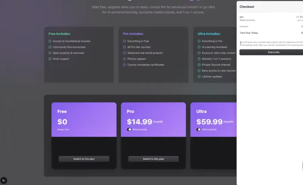 منصة تعليم إلكتروني ذكية (AI-Powered LMS) باستخدام Next.js