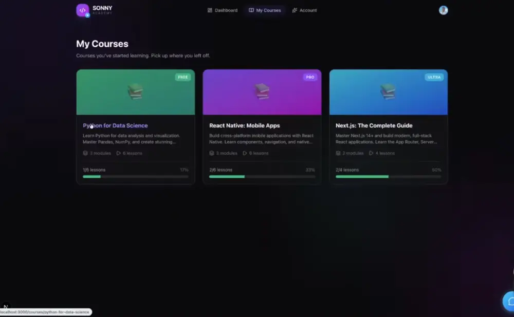 منصة تعليم إلكتروني ذكية (AI-Powered LMS) باستخدام Next.js