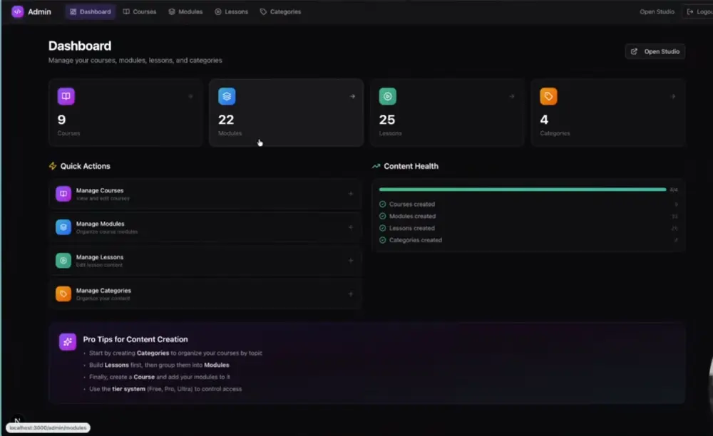 منصة تعليم إلكتروني ذكية (AI-Powered LMS) باستخدام Next.js