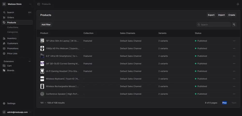 منصة تجارة إلكترونية حديثة بواجهة متجر ولوحة تحكم احترافية (SaaS E-commerce)