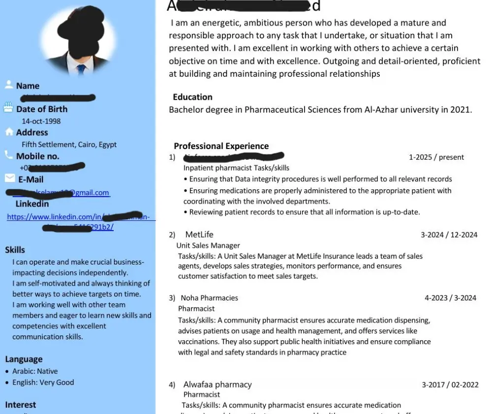 عمل سيرة ذاتية بشكل احترافي واجتياز ATS