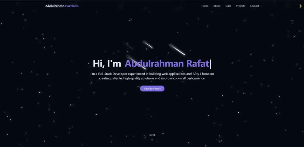 موقع شخصي (Portfolio) يعرض مهاراتك بشكل احترافي وجذاب