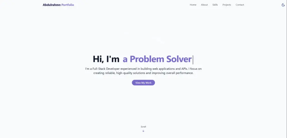 موقع شخصي (Portfolio) يعرض مهاراتك بشكل احترافي وجذاب