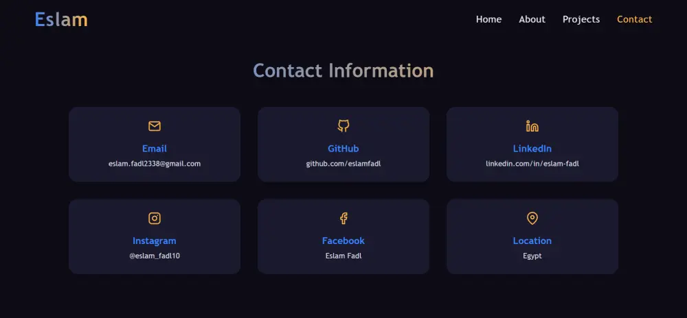تصميم Portfolio شخصي احترافي للمبرمجين والمصممين