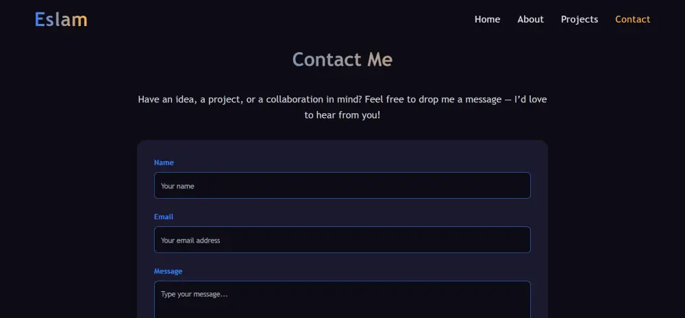 تصميم Portfolio شخصي احترافي للمبرمجين والمصممين