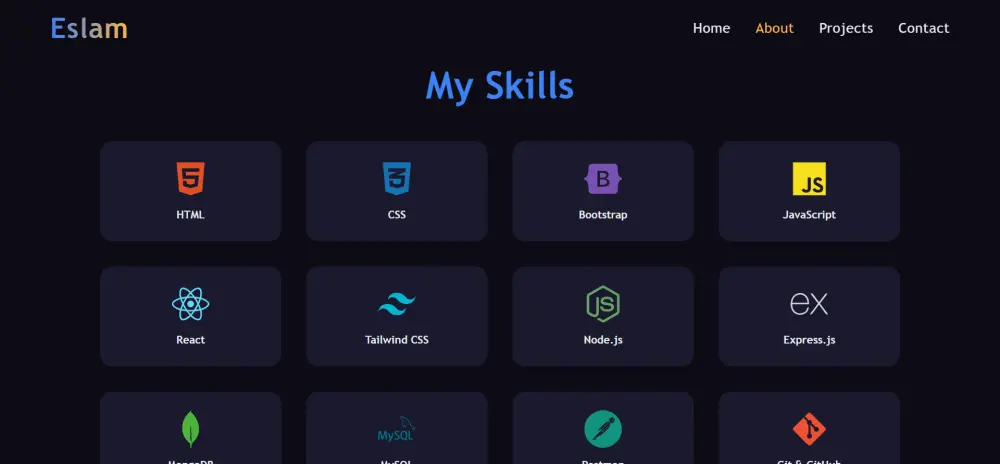 تصميم Portfolio شخصي احترافي للمبرمجين والمصممين