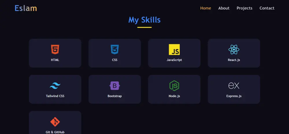 تصميم Portfolio شخصي احترافي للمبرمجين والمصممين
