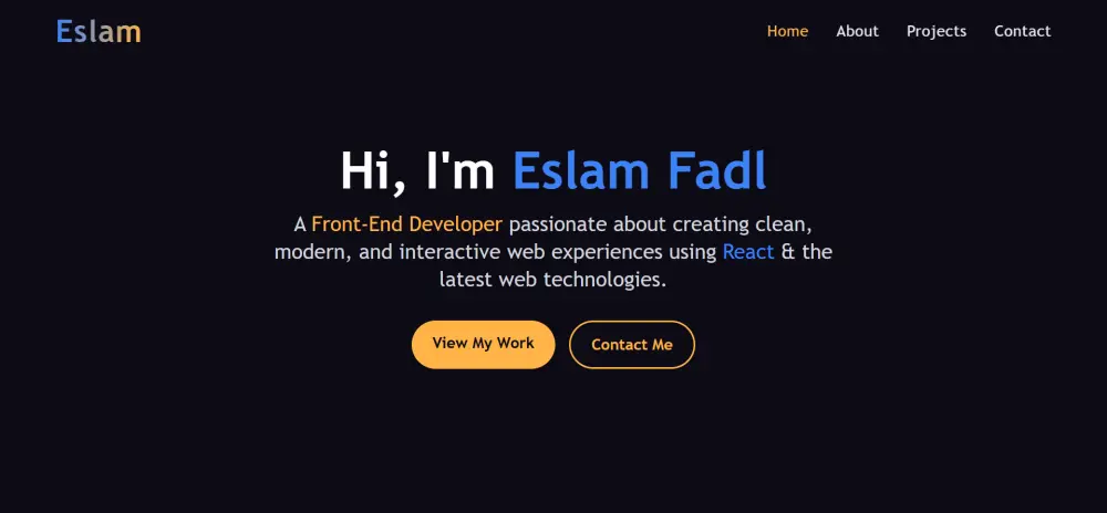 تصميم Portfolio شخصي احترافي للمبرمجين والمصممين