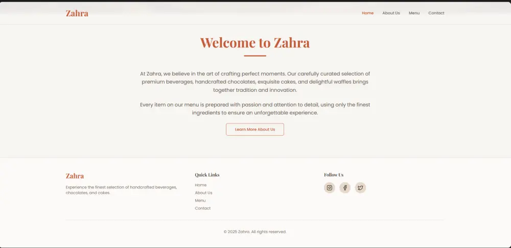 تصميم وبرمجة موقع احترافي بـ HTML وCSS وJavaScript