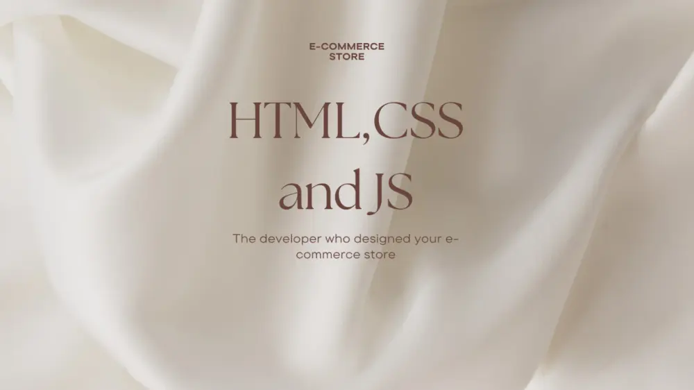 صمم متجرك اللكتروني بستخدام html css js