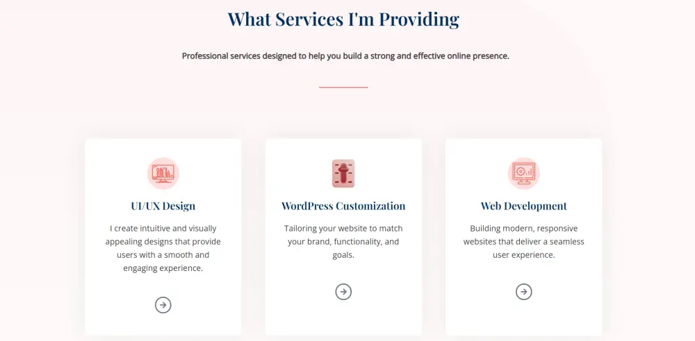 موقع بورتفوليو احترافي | باستخدام WordPress + Elementor