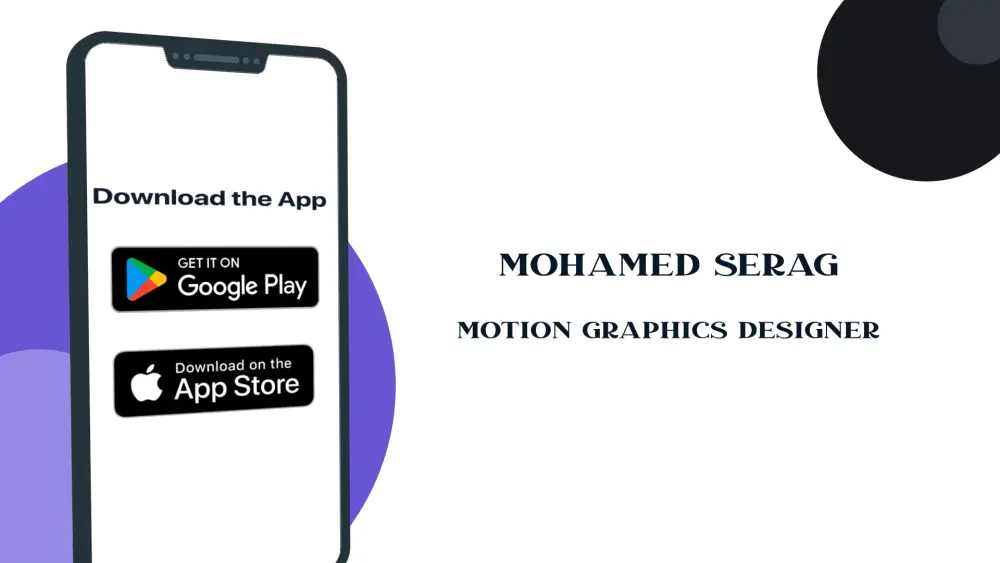 فيديو ترويجي احترافي للتطبيقات مع أنيميشن هاتف ثلاثي الأبعاد