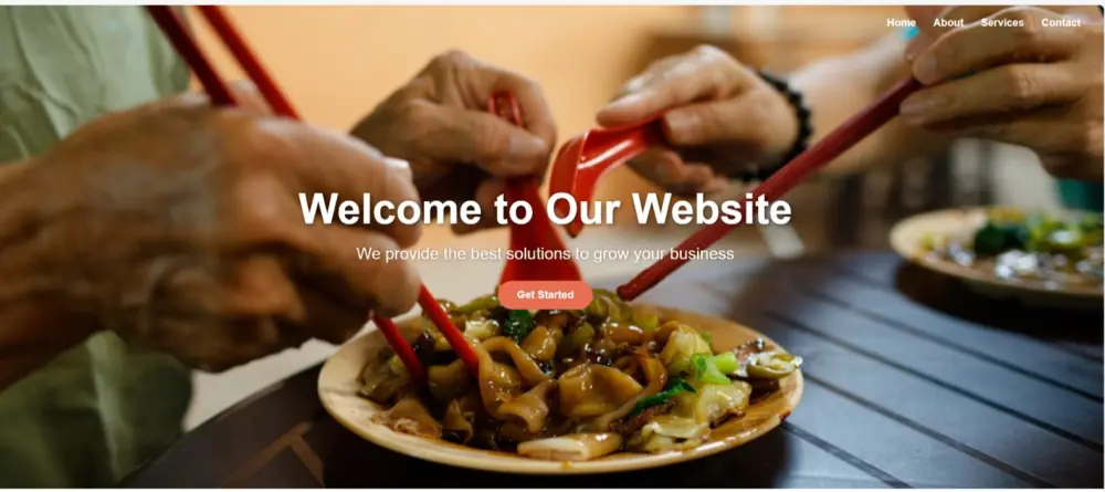صفحة هبوط باستخدام html وcss