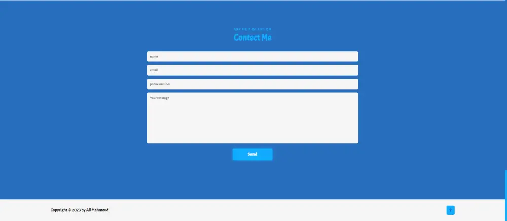 تصميم وتطوير Portfolio Website احترافية