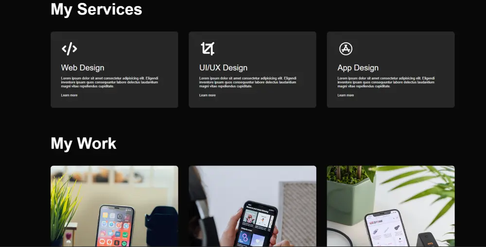 برمجة موقع إلكتروني لعرض الأعمال متكامل باستخدام احدث التقنيات