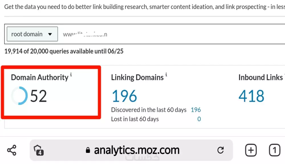 رفع نسبة الدومين اثورتي لموقعك الالكتروني على مقياس Moz
