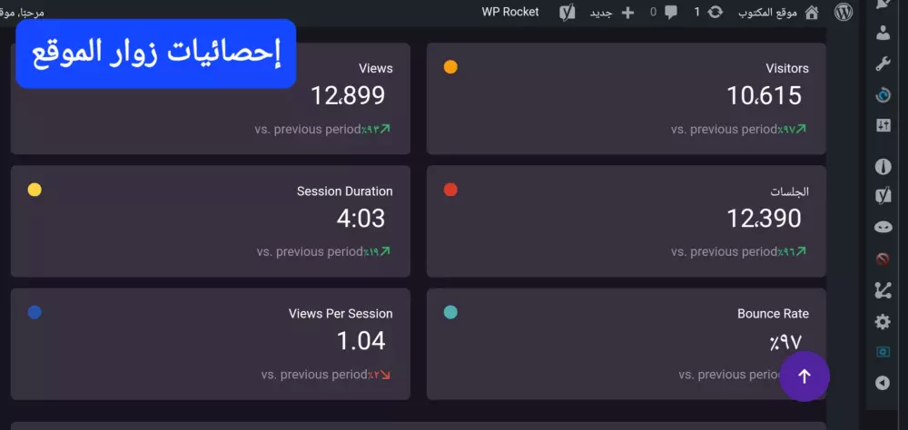 إعلان رابط نصي مميز ومثبت في الهيدر على موقع المكتوب