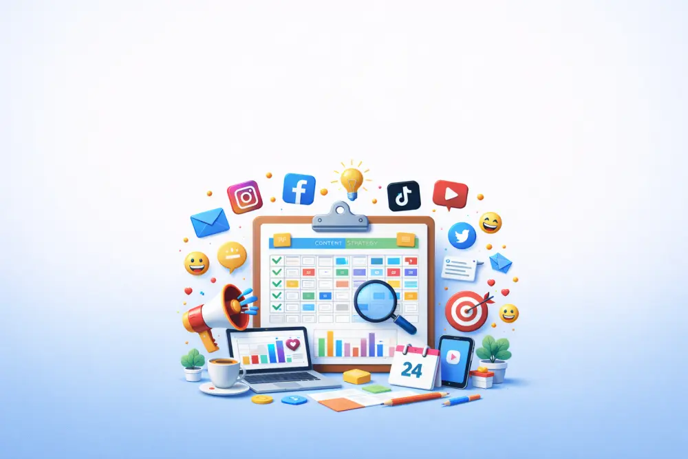 إعداد خطة محتوى تسويقية لمنصات التواصل الاجتماعي