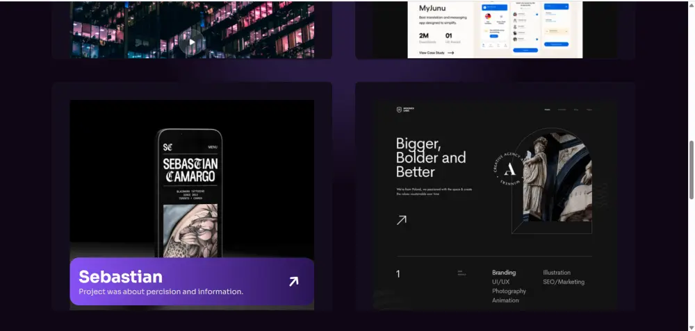 إنشاء موقع شخصي أو بورتفوليو احترافي يعرض أعمالك بتصميم جذاب مكون من صفحه واحده.