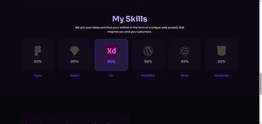 إنشاء موقع شخصي أو بورتفوليو احترافي يعرض أعمالك بتصميم جذاب مكون من صفحه واحده.