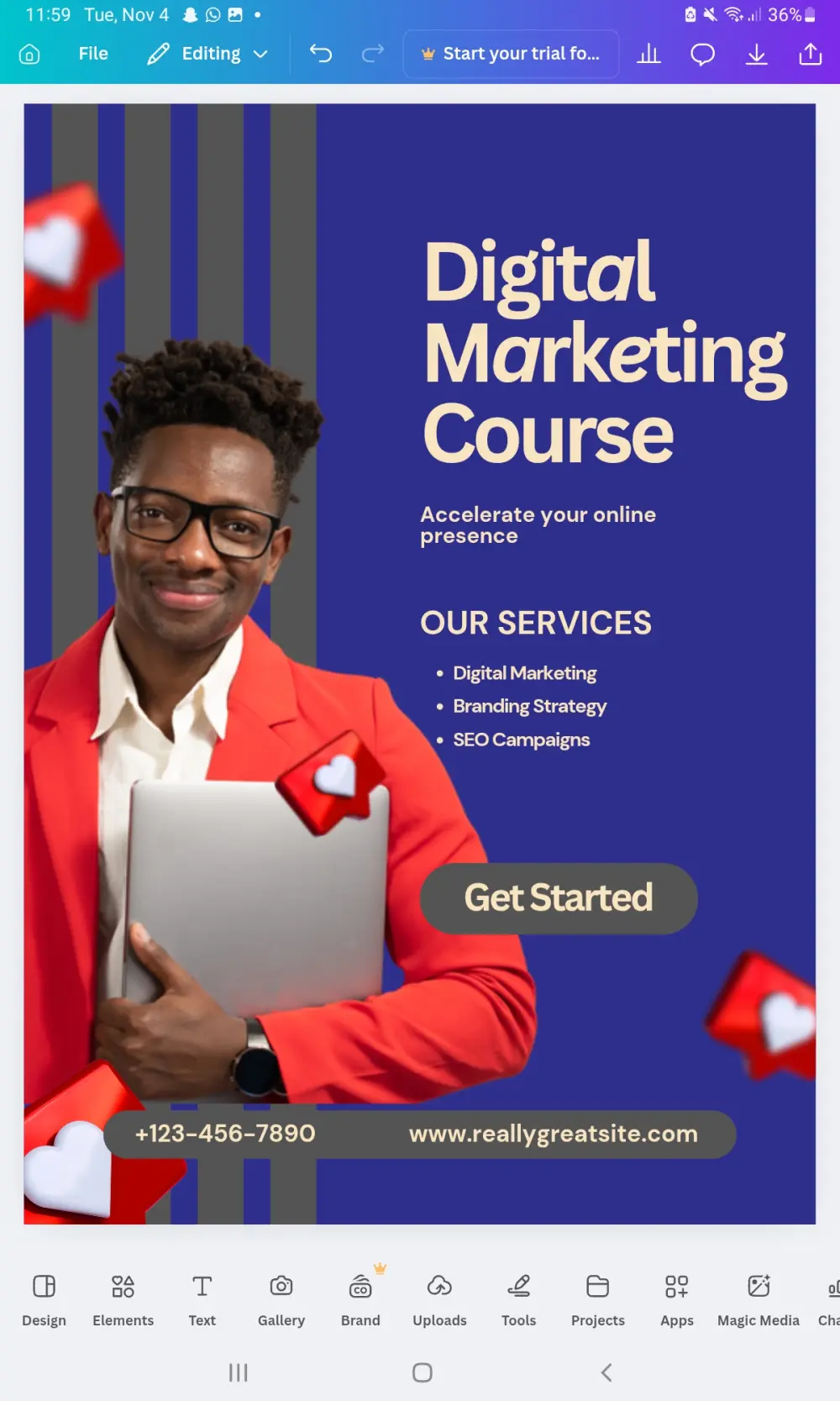 تصميم بوسترات بألوان واضحة و منسقه و تصميم احترافي