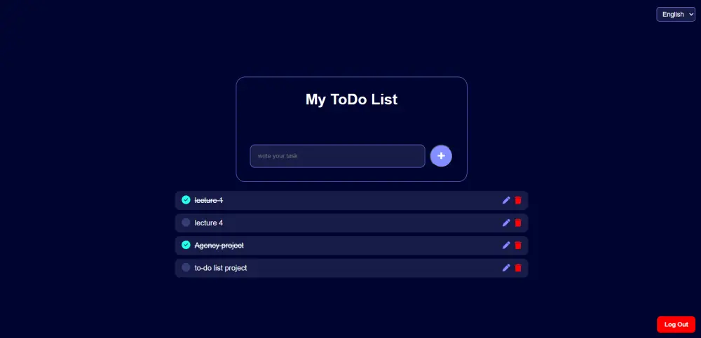 إنشاء واجهة To-Do List تفاعلية باستخدام HTML, CSS, وJavaScript