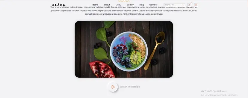 تصميم وتطوير موقع مطعم حديث (منيو + حجز + جاليري)