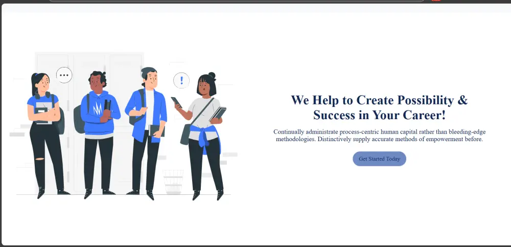 صفحة هبوط تعليمية احترافية باستخدام HTML وCSS