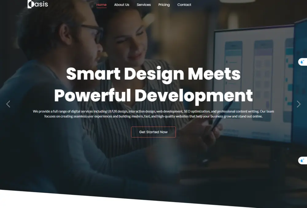 portfolio لشركه بأستخدام ال wordpress