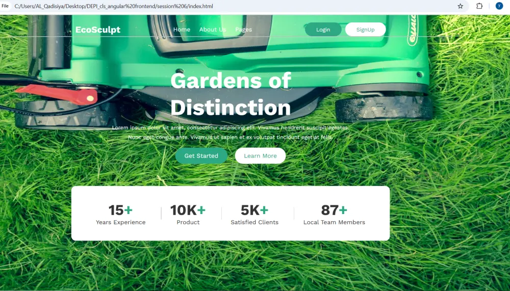 تصميم صفحات ويب متجاوبة responsive باستخدام html , css , JS
