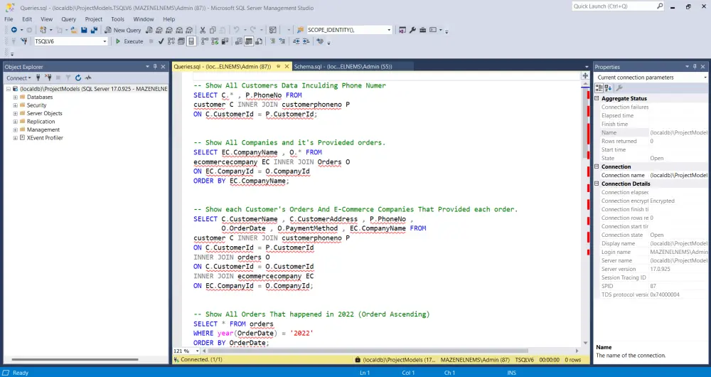 تصميم وتطوير قواعد بيانات