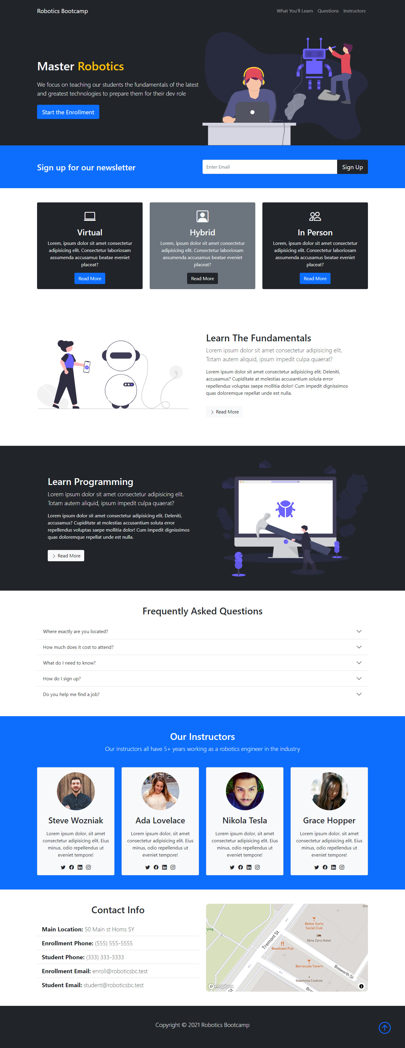 تطوير مواقع ويب