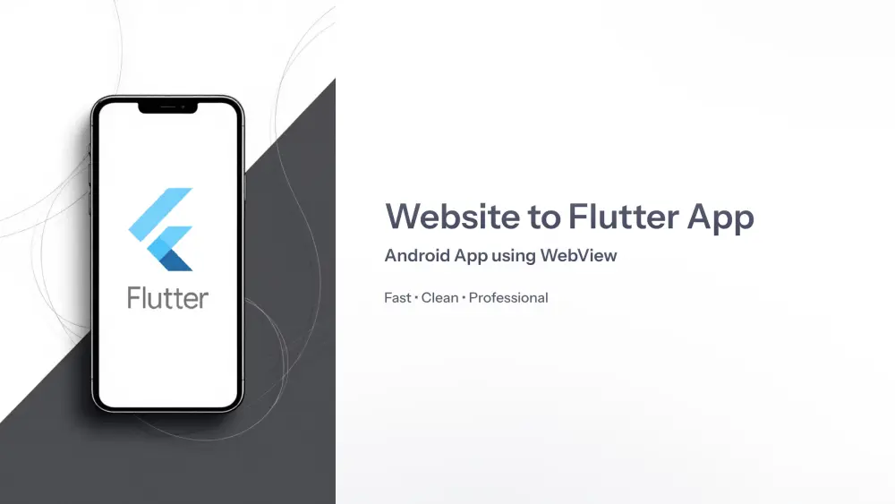 تحويل موقعك إلى تطبيق موبايل باستخدام Flutter