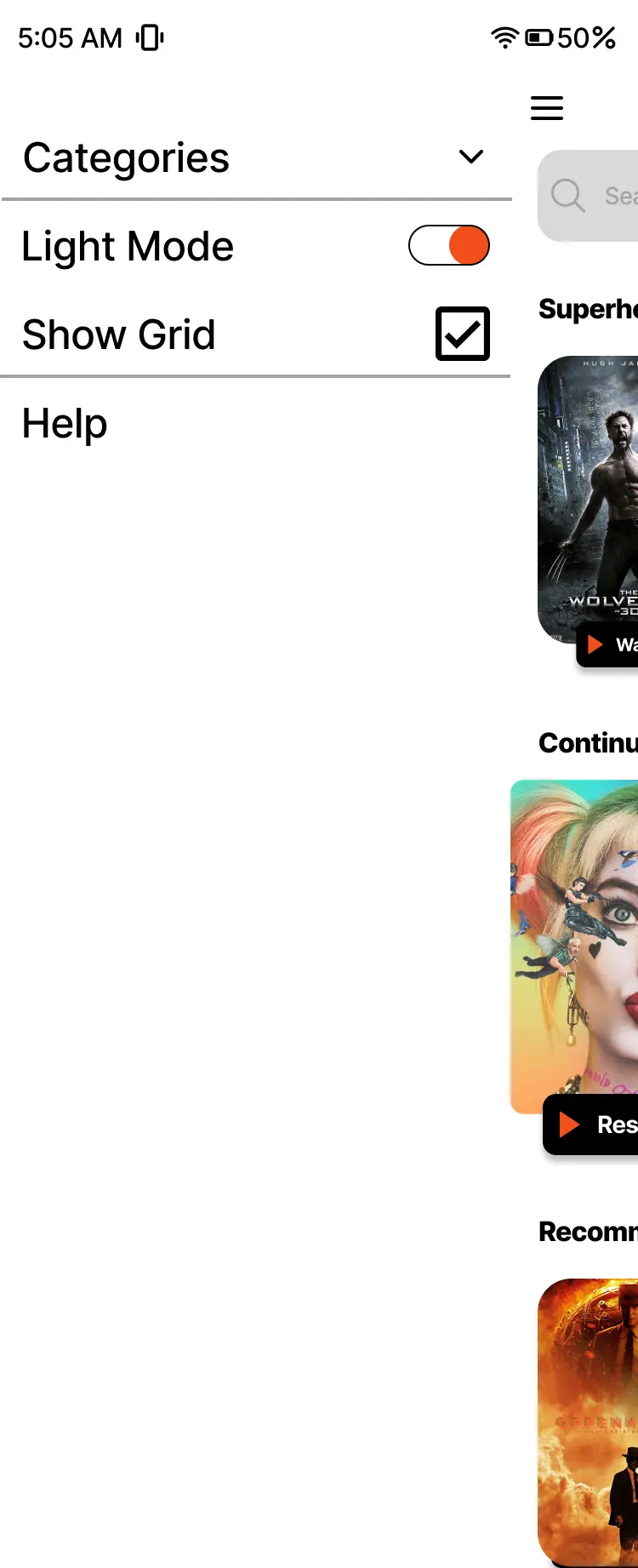 تصميم تطبيق مشاهدة أفلام ومسلسلات