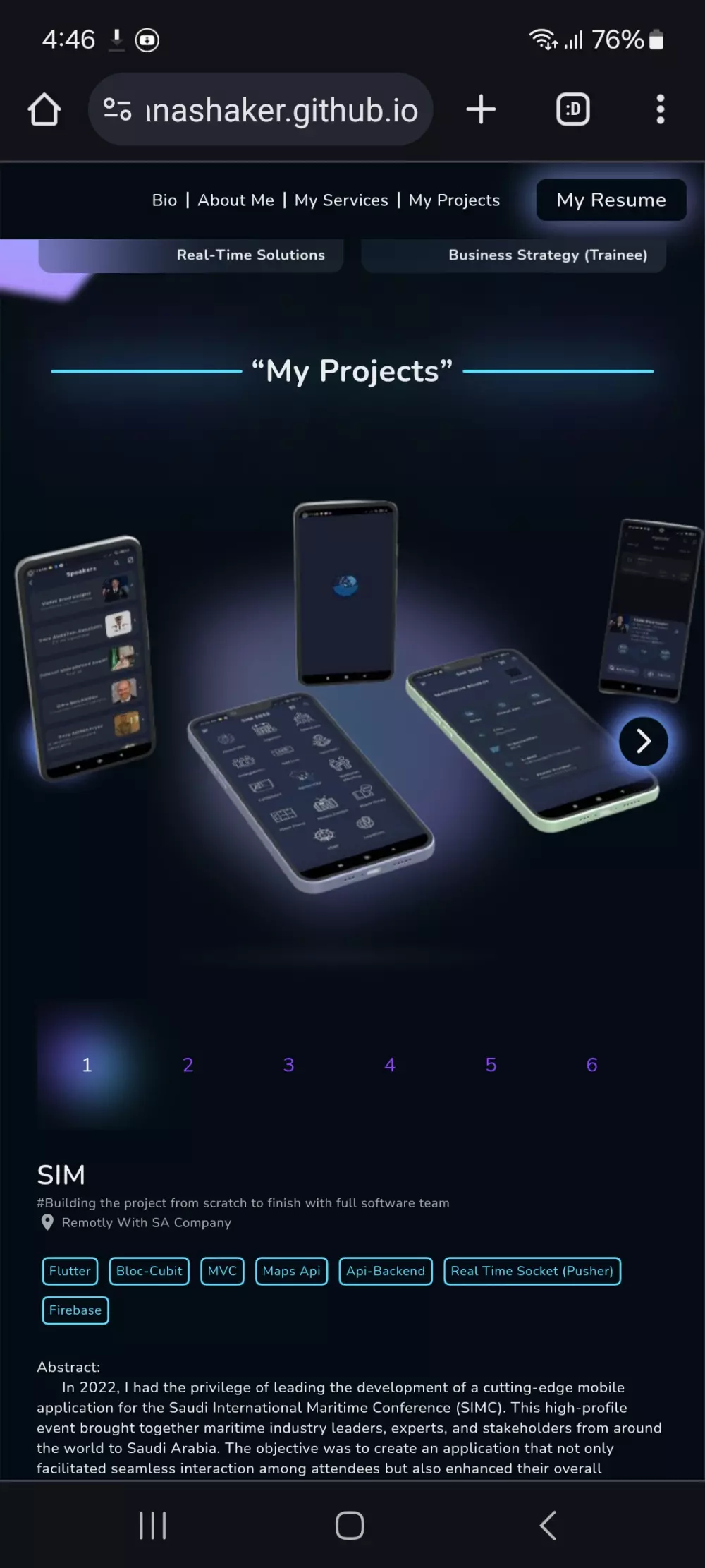 تصميم موقع بروتفوليو خاص بعملك