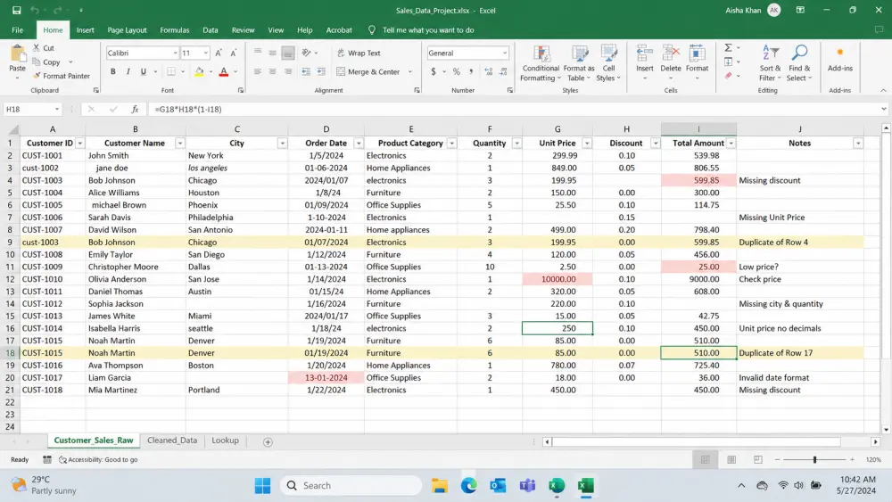 تنظيف و تحليل بياناتك باحتراف باستخدام Excel وPython وPower