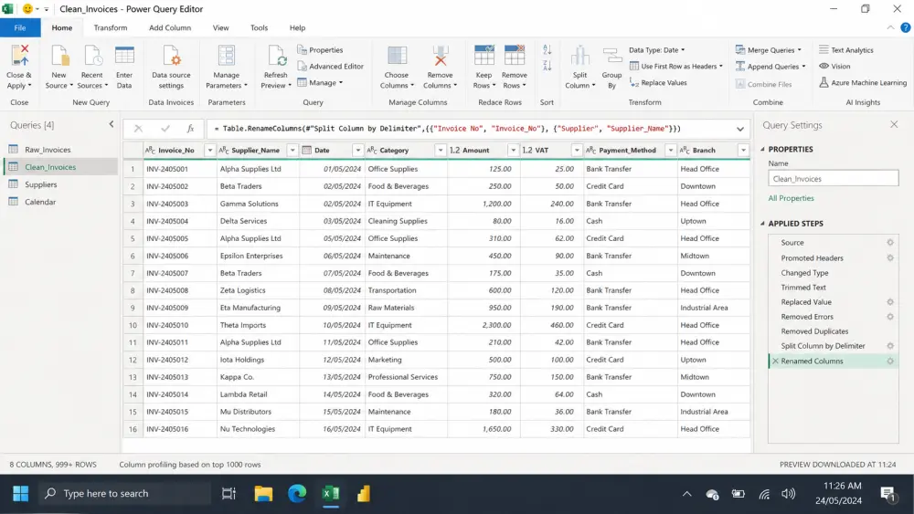 تنظيف و تحليل بياناتك باحتراف باستخدام Excel وPython وPower
