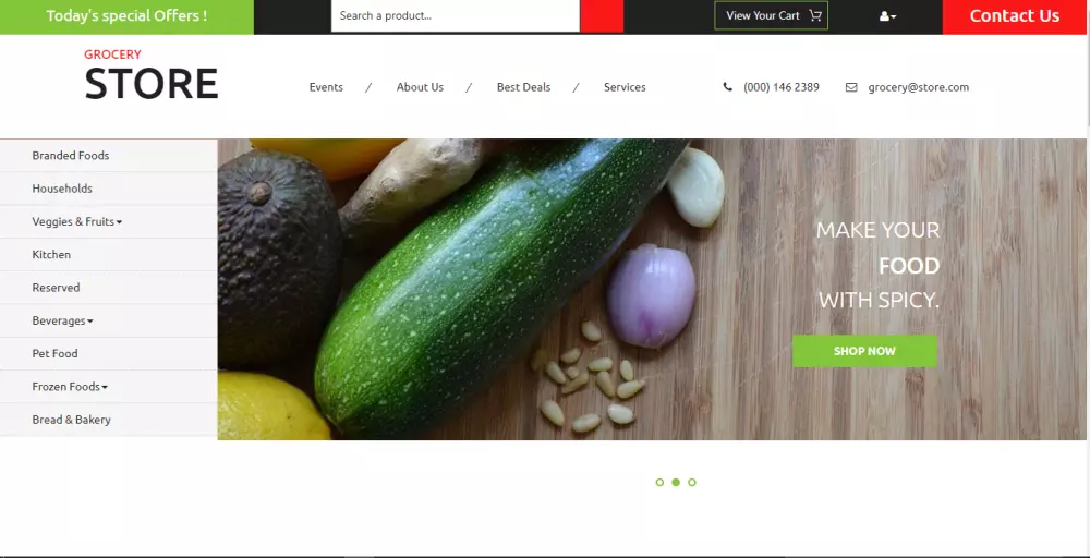 تصميم الواجهه الاماميه لمتجر الكتروني كامل