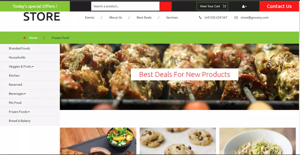 تصميم الواجهه الاماميه لمتجر الكتروني كامل