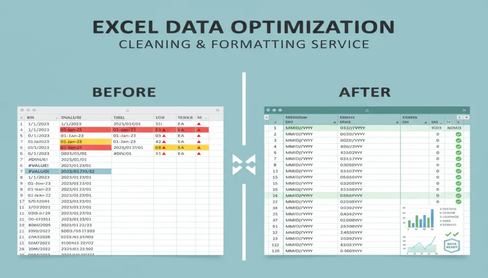 تنظيف وتنسيق جداول إكسيل (Excel) باحترافية وسرعة