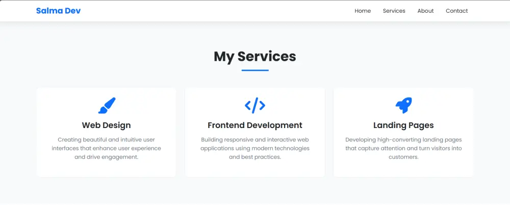 Landing Page Creation — HTML, Bootstrap & JavaScript