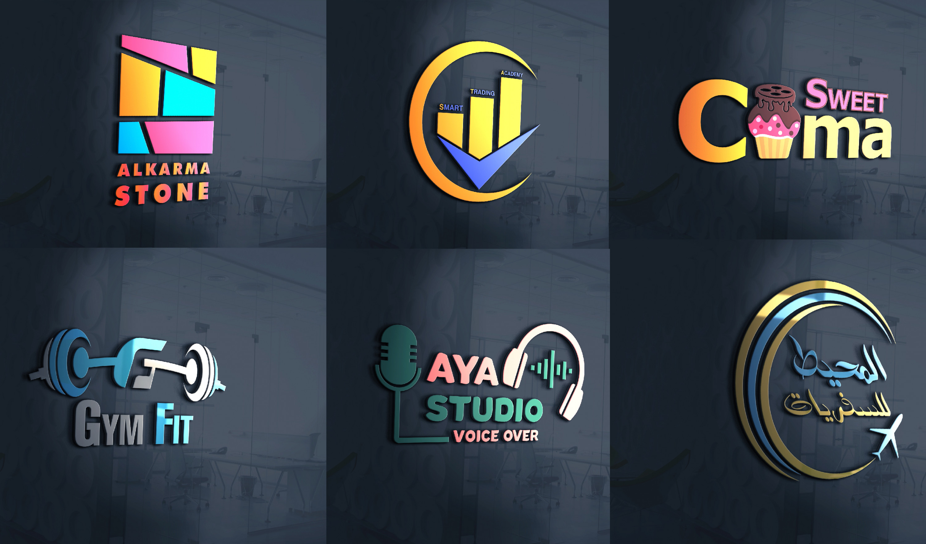 أصمم لك شعار (Logo) إحترافي ومميز لمشروعك الخاص