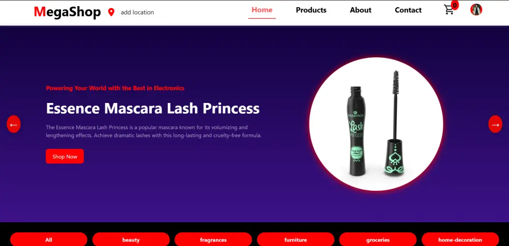 تطوير موقع E-commerce احترافي باستخدام React.js