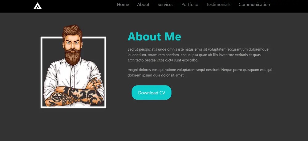 تصميم Portfolio شخصي احترافي