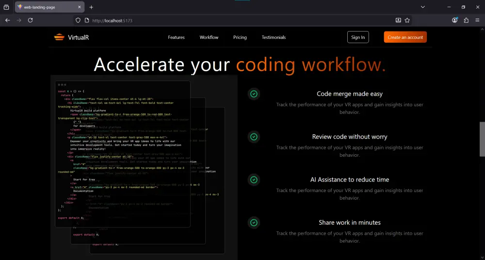 تصميم وتطوير صفحة هبوط (Landing Page) احترافية باستخدام React.js أو HTML/CSS