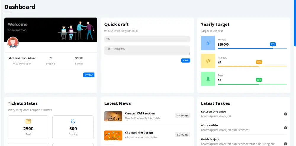 تصميم وتطوير صفحة هبوط