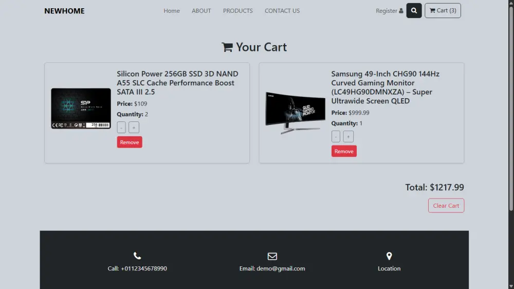 تصميم واجهات لمتجر الكترونى بدون منصات جاهزة