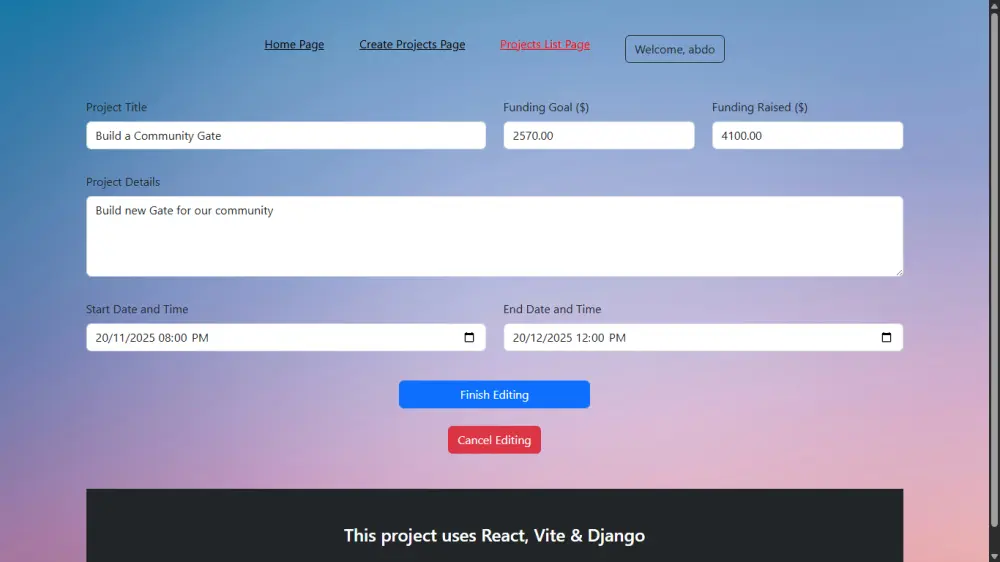 تصميم واجهة لمنصة متعددة الاغراض