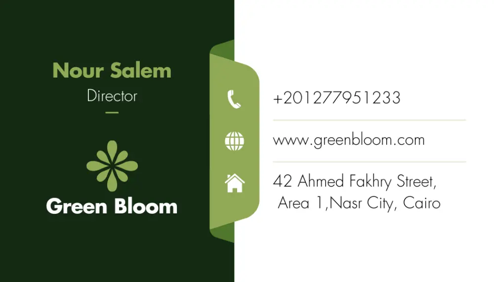 تصميم بطاقة أعمال احترافية (Business Card Design)